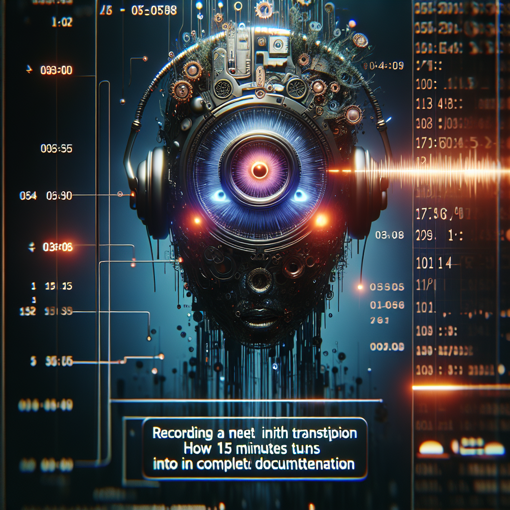 gravação de reunião com transcrição automática