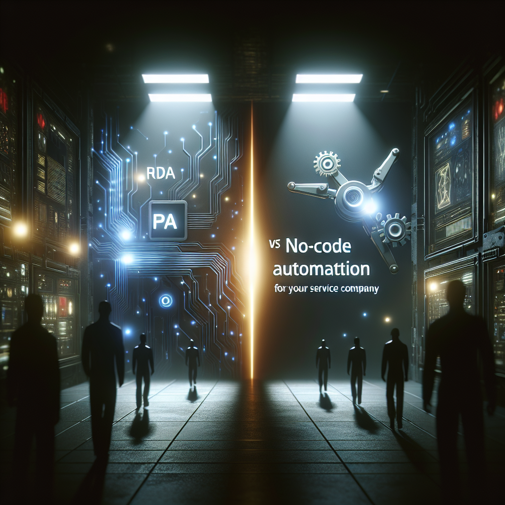 automação no-code para empresas de serviços